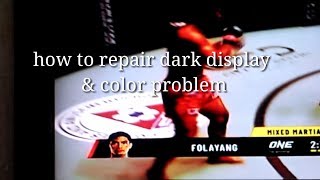 Sony Bravia dark display repair tutorial