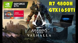 Lenovo Legion 5 Ryzen7 4800H+GTX1650TI (Benchmark) Assassin’s Creed Valhalla