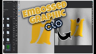 How to Create an EMBOSSED GRAPHIC on Clo3D/Marvelous Designer