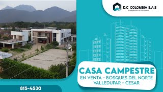 VENTA DE CASA CAMPESTRE EN VALLEDUPAR CESAR