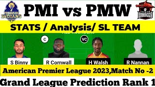 PMI vs PMW Dream11 Prediction|PMW vs PMI Dream11 Team|PMI vs PMW Dream11|PMI vs PMW t20 match today