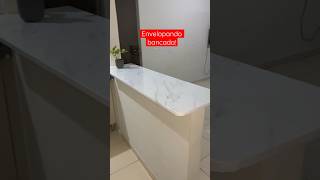 Solução perfeita paranaense mora de aluguel ! Envelope a bancada com adesivo. #decoraçãobarata