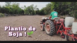 PLANTIO de Soja no Pó ! 🌱 | Contando com a chuva ! 😬 parte 1