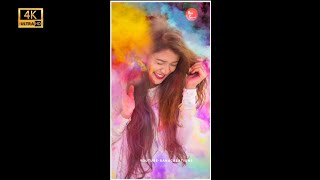 Holi 4k full screen whatsapp status || Happy Holi whatsapp status full screen || #Shorts