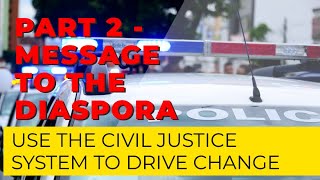 Part 2 - Message to the Diaspora - Use the civil justice system to drive change