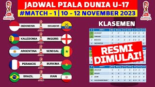 Jadwal Piala Dunia U17 2023 Pekan ke 1 - Timnas Indonesia vs Ekuador - Live Indosiar