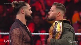 Austin Theory interrupted by Seth Rollins(HD) 🤯🔥| #wwe Raw highlights 28 November 2022