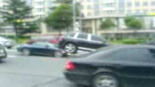 Two Porsche Crash Moscow Arbat part 1