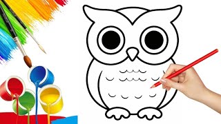 How to Draw an Owl | Step by Step