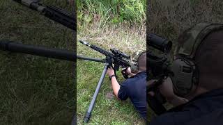 Covering fire! High prone from a tripod feels like you’re using an old-school MG. #guns #tripod