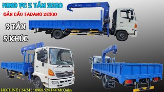 Giá Bán Xe Cẩu Hino 5 Tấn Gắn Cẩu Tadano 3 Tấn 5 Khúc Nhật Bản | Tadano TM-ZE305MH Mới 100%