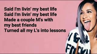 Cardi B - Best Life feat. Chance The Rapper (Lyrics)