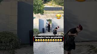 QONAQLARI BELƏ QARŞILADILAR 😂😂😂 #gulmeli #приколы #prikol #shortvideo  #shorts @BakuSmiles