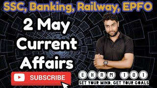 (CA#32) 02 May 2020 Daily Current Affairs in Hindi for SSC, BANK, RAILWAYS, UPSC