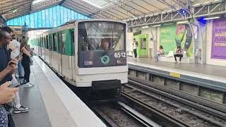 Paris Métro Line 6 MP 73 arriving at Bir-Hakeim