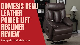 Domesis Renu Leather Power Lift Chair Recliner [ Review 2022 ]