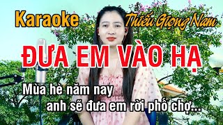 Đưa Em Vào Hạ ✔ Karaoke Thiếu Giọng Nam ► Song Ca Với Ngọc Lan ❖ Thiết TV