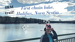 First Chain Lake trail in Halifax, NS!