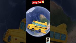 Flying Bus On Google Earth 😱 #shorts #youtubeshorts #viralshort #flyingbus #shortsfeed