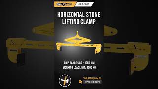 HORIZONTAL STONE LIFTING CLAMP| TOOL RANGE #lifting_equipment #automobile #materiallift