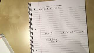 36  Polynomial Division Chapter 7 section 2 Edexcel Pure AS Level Maths