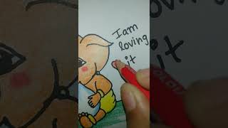 ||CUTE🥺 BABY GANESHA DRAWING |UNIQUE ART|| #shorts #viral #subscribe🔔 #like #cute #ganesha #ytshorts