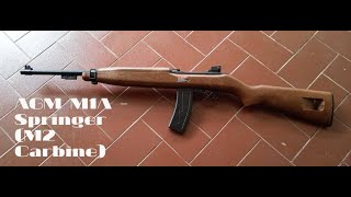 (Airsoft Review) AGM M1A - Spring Cocking Airsoftgun (M2 Carbine Model)