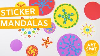 Easy Art for Kids: Sticker Mandalas