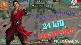 24 kill 99% Headshot Rate|Solo Vs Squad Full mobile Gameplay | Vivo v25 Pro