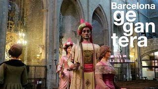 Ball de quatre dels gegants del Pi. Barcelona gegantera