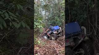 Four wheeler versus 45 degrees hill climb