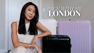 PACK WITH ME FOR LONDON 🇬🇧 • TRAVEL ESSENTIALS, PACKING TIPS, FAVORITE RIMOWA LUGGAGE