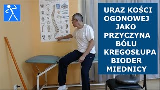 Uraz kości ogonowej i guzicznej | Przyczyna bólu kręgosłupa, bioder, miednicy | Ćwiczenia | 🇵🇱 🇪🇺