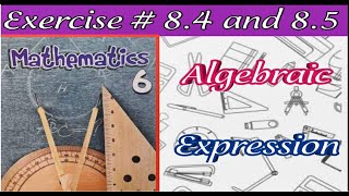 6th grade mathematics exercise  8.4 and 8.5