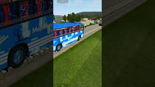 Bus game video Bus 🆚 🚂🚋🚃🚋🚃🚋🚃  train #viralshorts  #bussid #bussidmod  #trainmod #mod