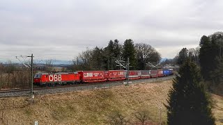 Der Bahnverkehr in Aßling in Oberbayern  in 4K Ultra-HD