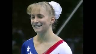 [HDp60] Shannon Miller (USA) Uneven Bars Team Optionals 1996 Atlanta Olympic Games