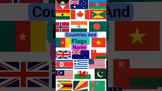 ABC Countries and Flags - Learn Alphabet with Countries and Flags I Part 2 #ytshorts #video #viral##