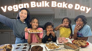 VEGAN BAKING | Bulk Baking with Kids!