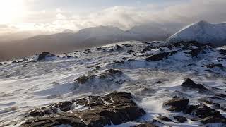 spindrift on Beinn Loinne (Druim nan Cnamh)