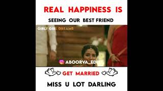 Girls Friendship WhatsApp Status Tamil | Aboorva Editz | Best Friend Marriage | Bestie | Natpu.