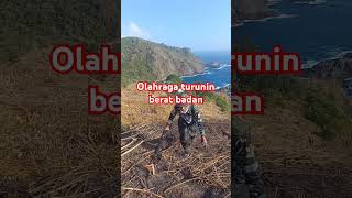 Spot olahraga turunin berat badan pasti Jossss #beach #fishing #lombokbeach #pantaimekaki