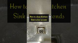 How to CLEAN Kitchen Sink in few seconds | Easy way to remove Stickiness & Odour #shorts #tips