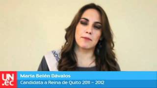 Belen Dávalos, candidata a reina de Quito 2011