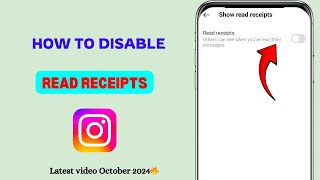 How to disable read receipts on instagram||Instagram me read receipts off kaise kare