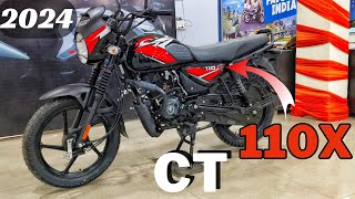 2024 Bajaj CT110X | new model Bs7 OBD-2 E20 on road price Average detailed review #ct110x #bajaj