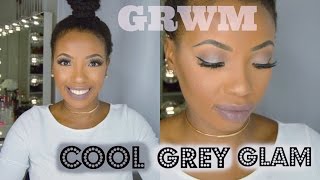 GRWM Cool Grey Glam - Get Ready With Me! Fall Makeup Tutorial Viewer Requested