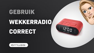 Hoe gebruik je de Muse M-10 Wekkerradio?