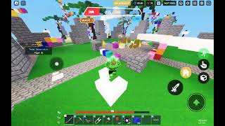 Bedwars gameplay (skywars)