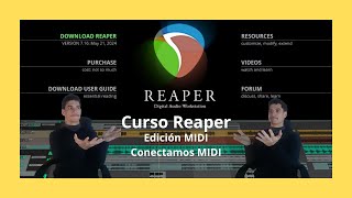 #5 Curso de REAPER en español 2024 //Como Conectar controlador MIDI // Audio en Reaper 2024